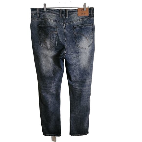 Stitches & Rivets Straight Leg 5 Pocket Jeans Size 36X32 - Picture 2 of 6